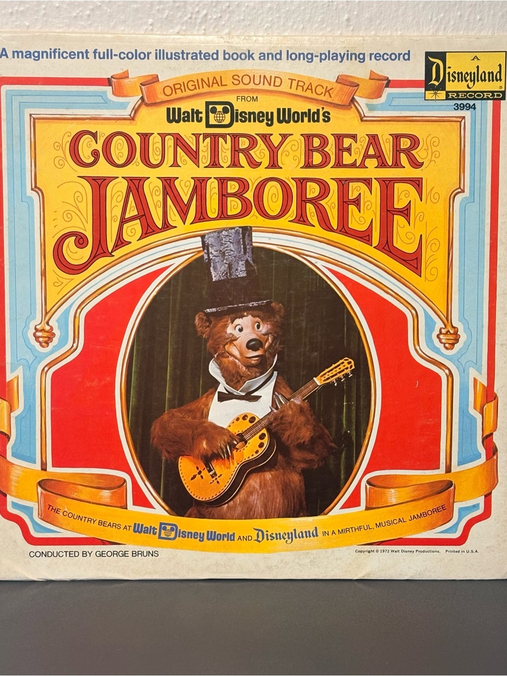 Disney Country Bear Jamboree vinyl Soundtrack – Yellow, Red, Blue Artwork
